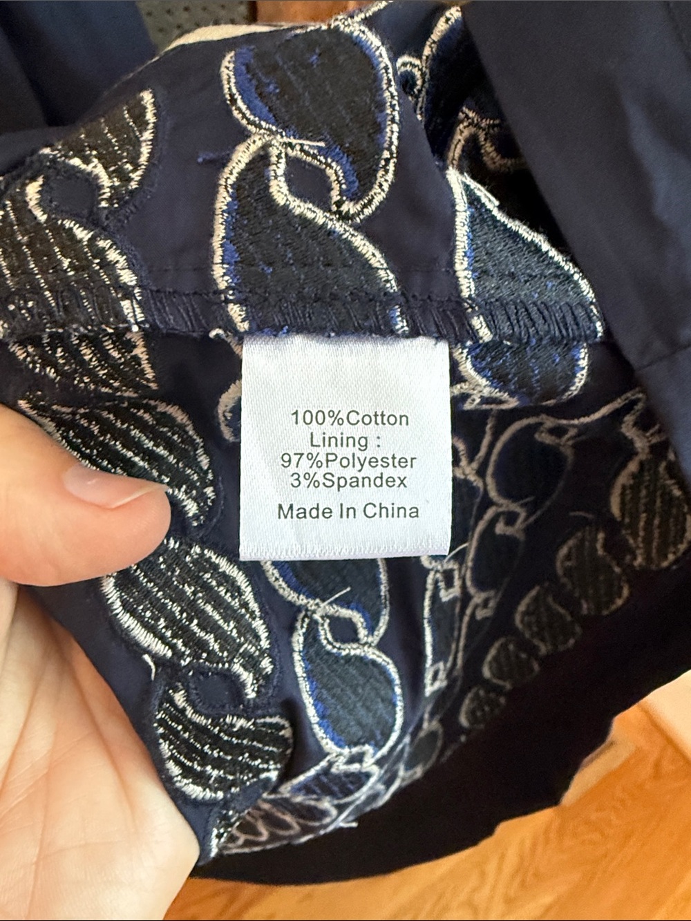 Tuckernuck Navy Blue Midi Dress with White Braid Trim - Picture 7 of 7